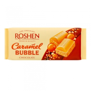 Roshen Caramel Bubble Karamelli Kabarcık çikolata 80gr