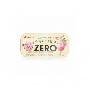 Lotte Zero - Sugar Free Peach Mint Candy 28g
