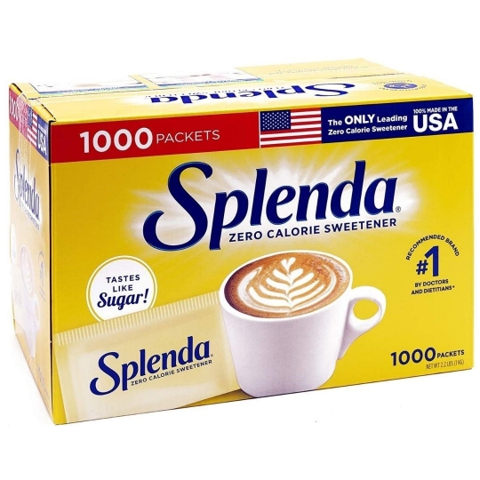 Splenda toz zero calorie sweetener made in U.S.A 1000 pcs.