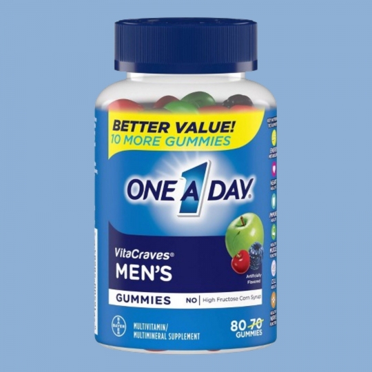 One A Day Men's VitaCraves Multivitamin 80 Adet Gummies Yumuşak Şekerleme
