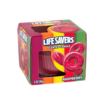 Life Savers Raspberry Scented Candle (Kokulu Mum) 85g