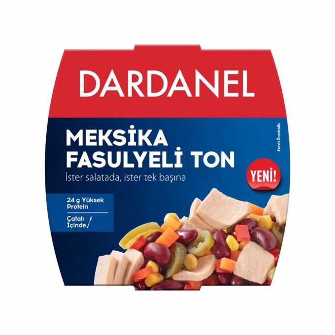 Dardanel Meksika Fasulyeli Ton 185g