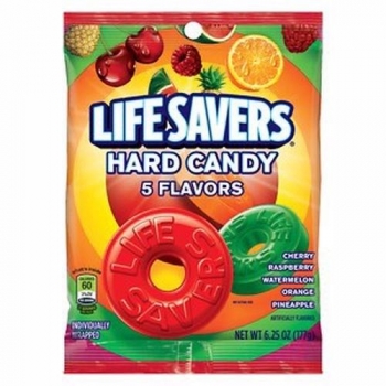 Life Savers 5 Flavors Hard Candy Bag  177gr