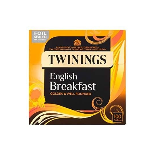 Twinings English breakfast golden &well  rounded 100lu poset cay