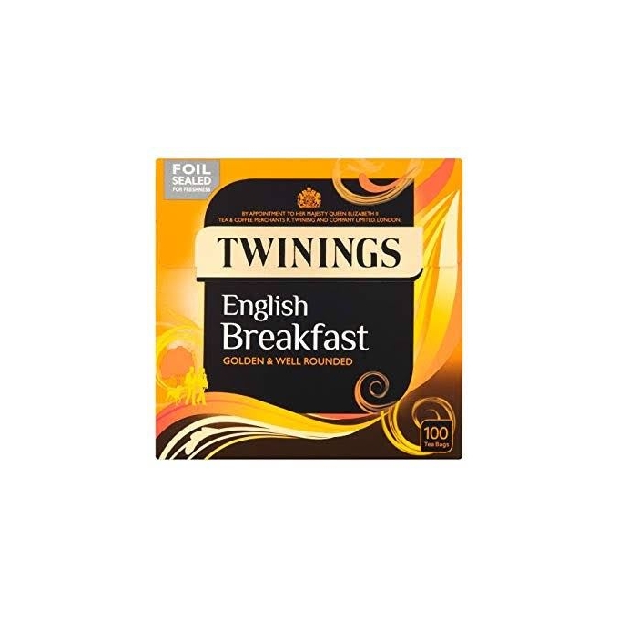Twinings English breakfast golden &well  rounded 100lu poset cay
