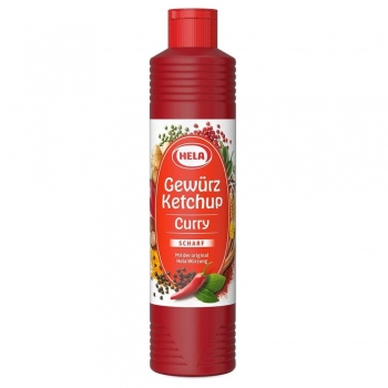 Hela Gewürz Ketchup Curry Scharf 800 Ml
