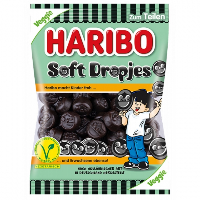 Haribo Soft Dropjes 160g
