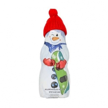 Riegelein Red Cap Snowman Hollow Milk Chocolate 125g