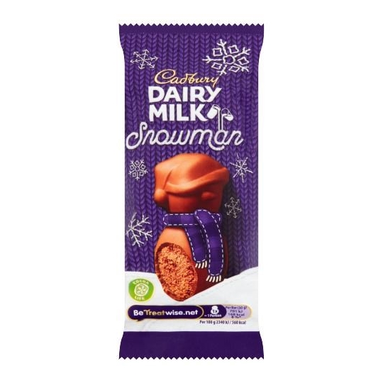 Cadbury Dairy Milk Mousse Snowman Chocolate 30g