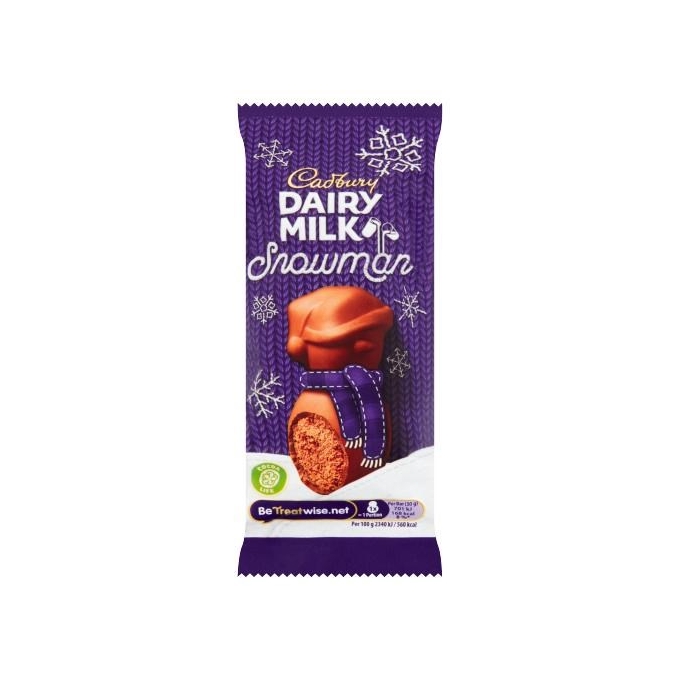 Cadbury Dairy Milk Mousse Snowman Chocolate 30g