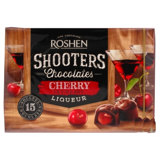 Roshen Shooters Cherry in Chocolate Liquor 155 g