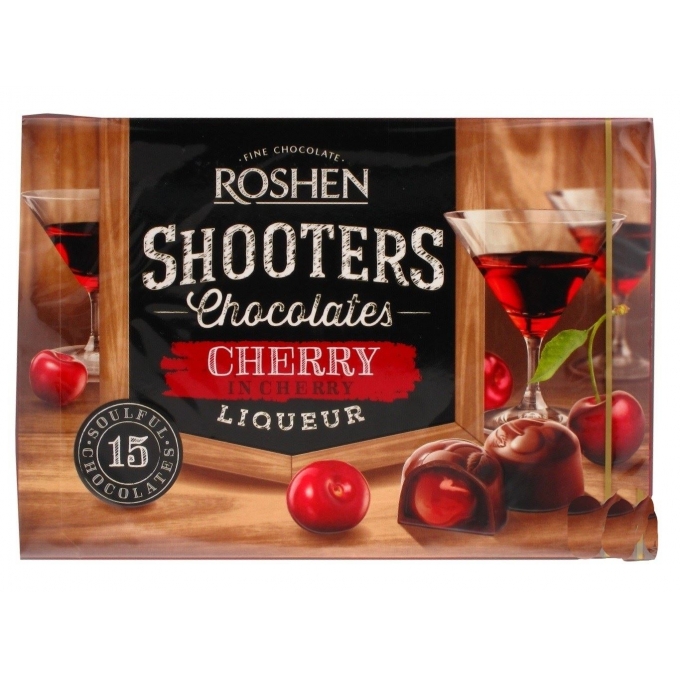 Roshen Shooters Cherry in Chocolate Liquor 155 g