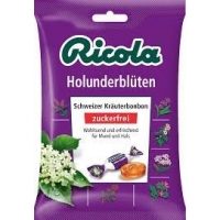 Ricola Holunderblüten Schweizer Şekersiz Bonbon - Gluten Free 75gr
