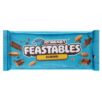 Feastables Mr Beast Almond Chocolate with Almond Chunks 60gr