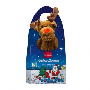 Favorina Christmas Chocolates - Peluş Geyik 125g