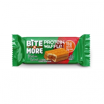 Bite & More Protein Waffle with Tiramisu Flavored Cream Filling 55g