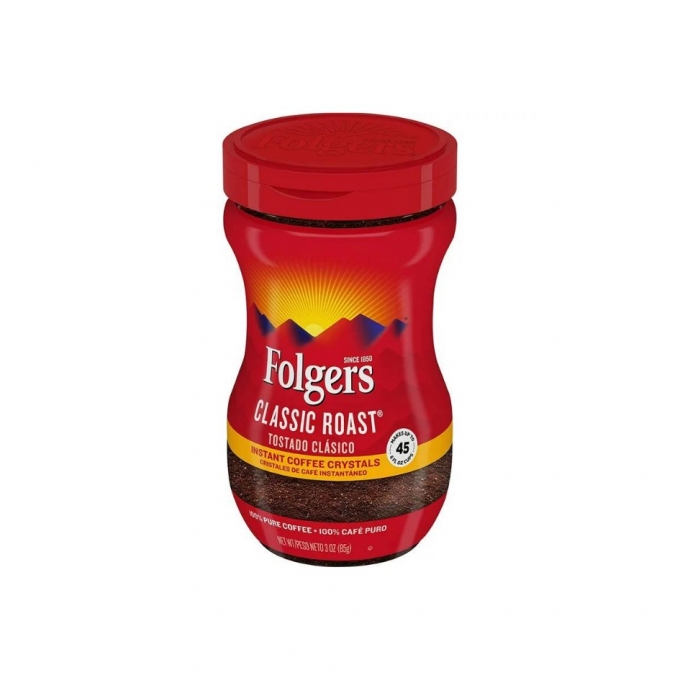 Folgers Classic Roast Instant Coffee 85g