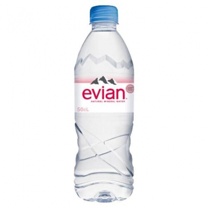 Evian Natural Mineral Water Plastic Bottle 500ml