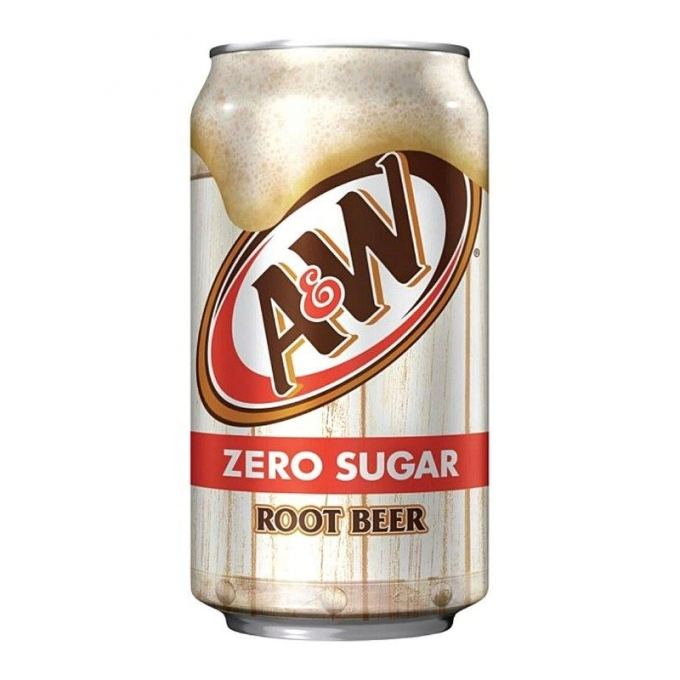 A&W Root Beer Zero Sugar Soda 355 ml