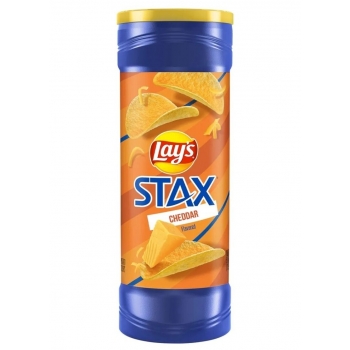 Lays Stax Cheddar Flavored Potato Crisps 155.9g