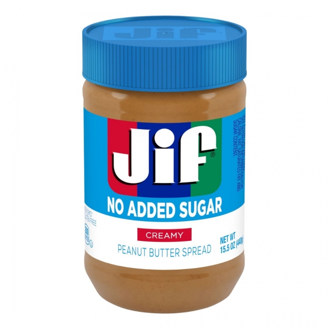 Jif No Added Sugar Creamy Peanut Butter Spread 440g