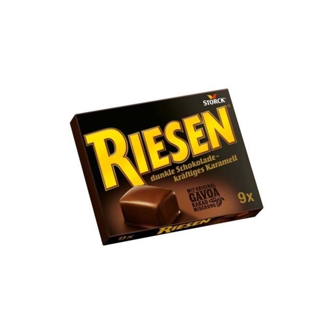Riesen Dunkle Schokolade 9 Parça 81 g Karamelli Çikolata 