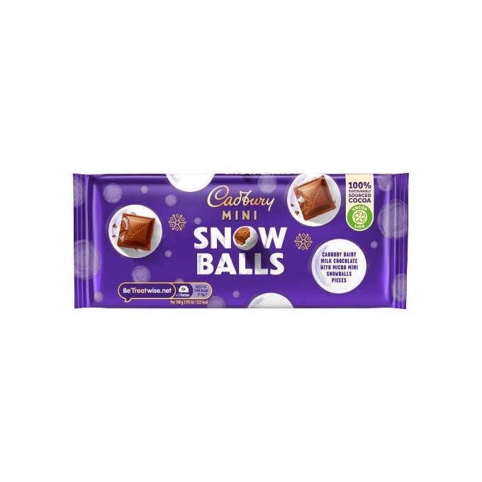 Cadbury Mini Snow Balls 110g