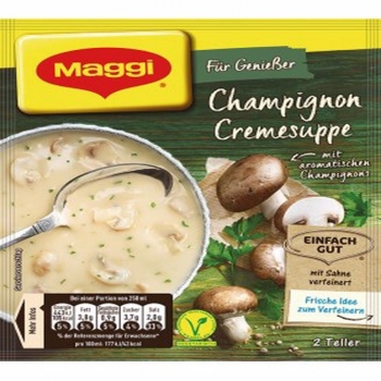 Maggi ChampignonCremesuppe Vegan  Mantar Kremalı Çorba 500ml