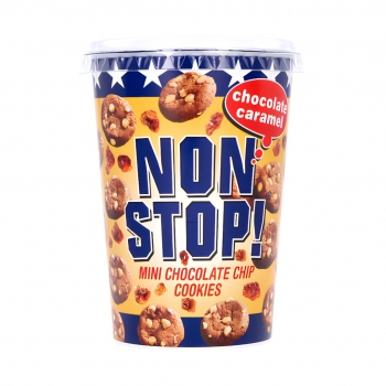 Non Stop! Chocolate Caramel - Mini Chocolate Chip Cookies 125g