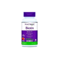 Natrol Biotin Strawberry 10,000 Mcg 60 Tablet