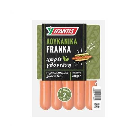 Ifantis franka sausages 300gr domuz eti ihtiva eder