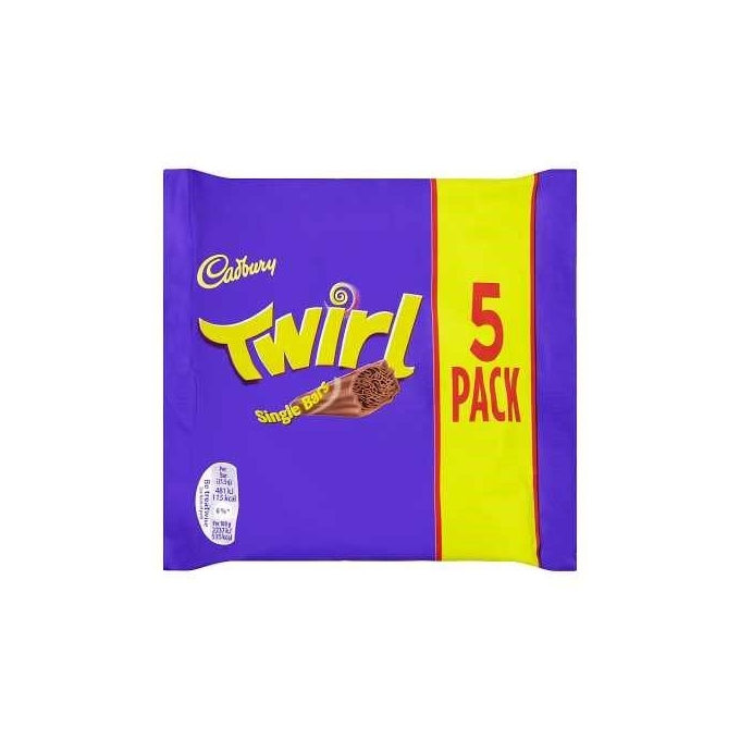 Cadbury Twirl Çikolata (5x21.5g) 107.5g