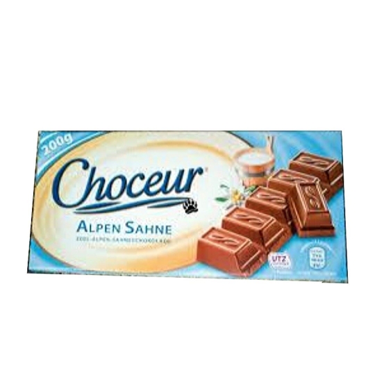 Choceur Alpen Sahne - Alp Kremalı Sütlü Çikolata 200g AYNI GÜN TESLİM !
