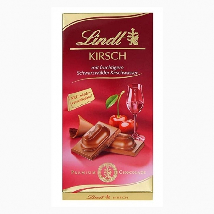 Lindt Kirsch Premium Chocolate Pouch, 100 g