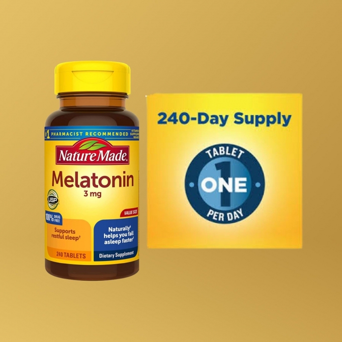 nature made melatonin 3 mg 240 tablet
