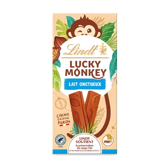 Lindt Lucky Monkey Creamy Milk 100g