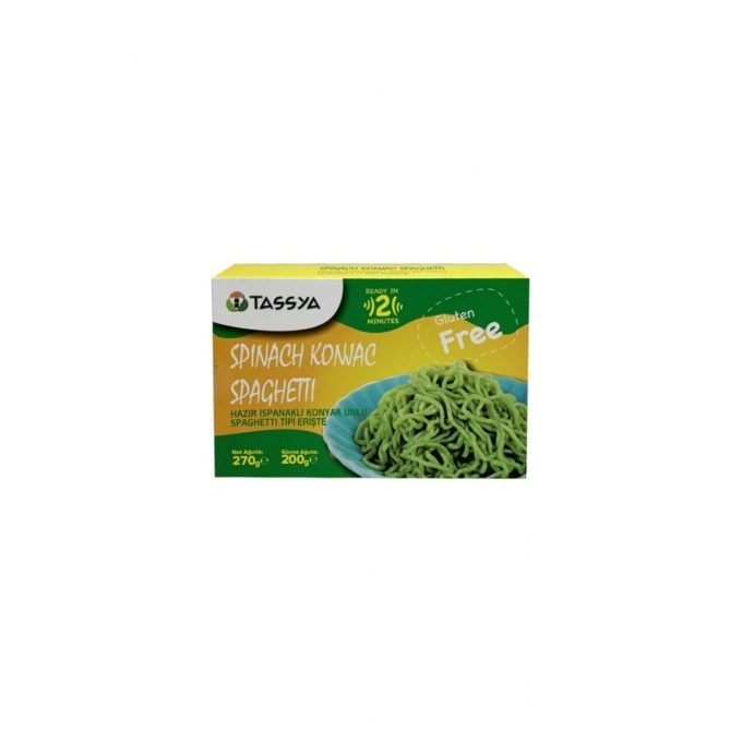Ispanaklı Konjac Eriştesi 270g Spinach Konjac Noodles