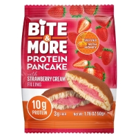 Bite & More Strawberry Cream Filling Protein Pancake 50g