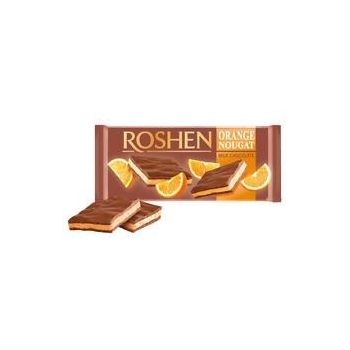Roshen Orange Nougat Milk Chocolate Portakal Aromalı sütlü Çikolata 90gr