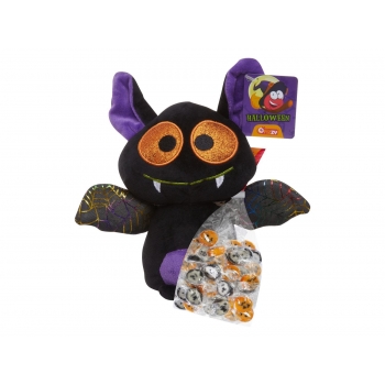 Fizzy Happy Halloween Bat Plushy with Candies 55g