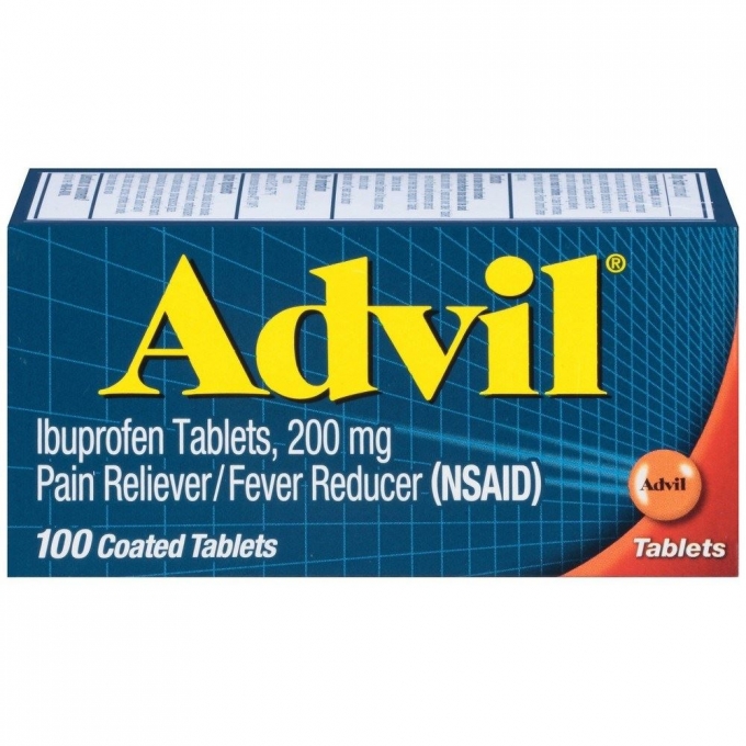 Advil Ibuprofen 200 mg Tablets 100 tablets