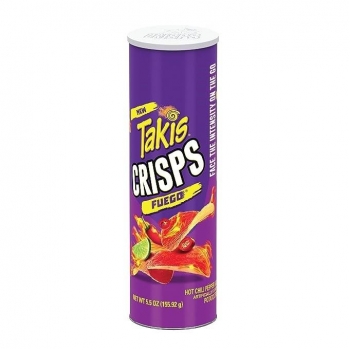 Takis Crisps Fuego - Hot Chili Pepper and Lime Flavored Potato Crisps 155,92g