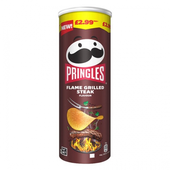 Pringles Flame Grilled Steak Flavour 165g