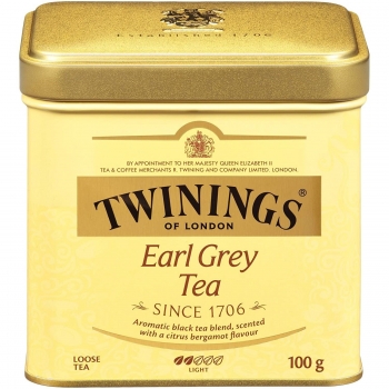 Twinings Earl Grey Tea 200 Gr Metal Kutu - BERGAMOTLU !