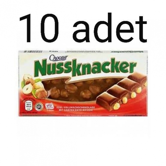 Nussknacker Tüm Fındıklı Alman Çikolatası 10 x 100 G