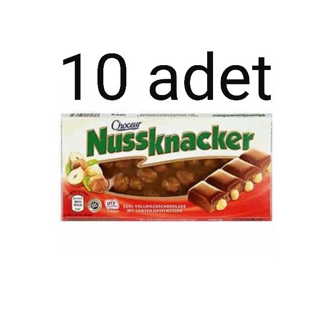 Nussknacker Tüm Fındıklı Alman Çikolatası 10 x 100 G