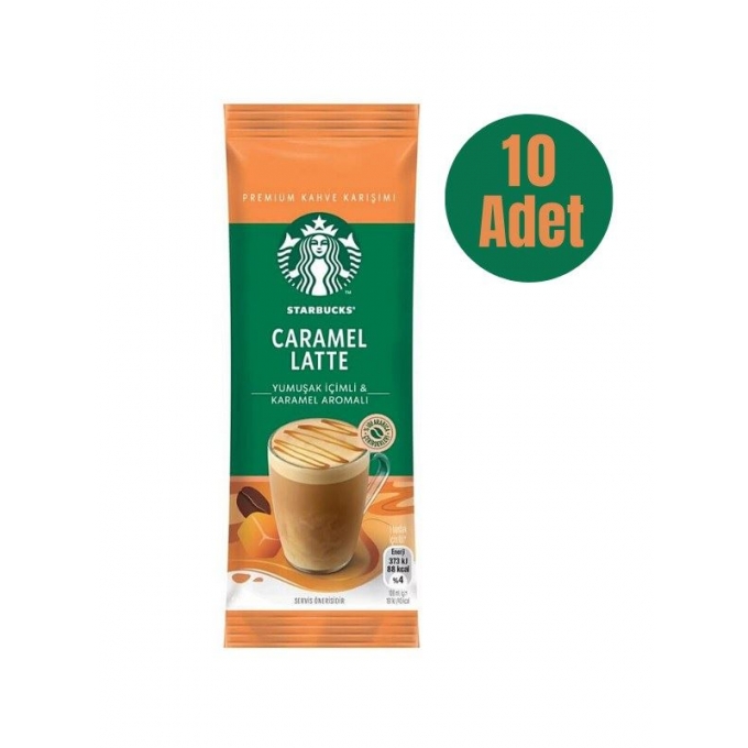 Starbucks Caramel Latte Tek İçimlik Kahve 10 Adet