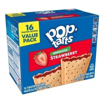 Pop Tarts Unfrosted Strawberry 16'lı Çilekli Tart 