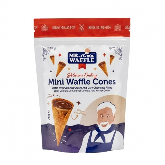 Mr. Waffle Mini Waffle Cones 75g