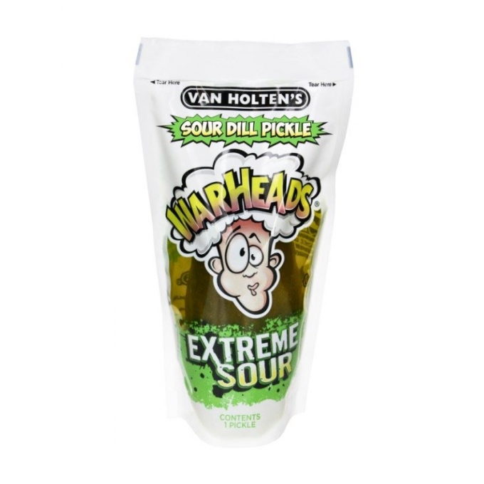 Van Holten's Warheads Sour Dill Pickle Extreme Sour 
